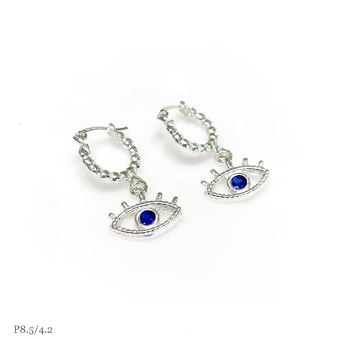 ARRACADA BOLEADA CON OJO COLGANTE