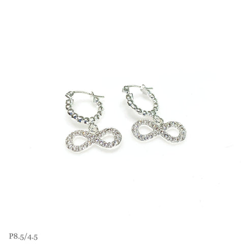 ARRACADA BOLEADA CON INFINITO COLGANTE