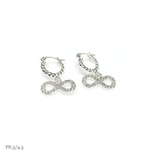 ARRACADA BOLEADA CON INFINITO COLGANTE - PLATA .925