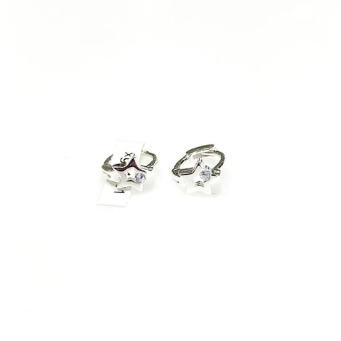 ARRACADA MINI CON ESTRELLA - PLATA .925