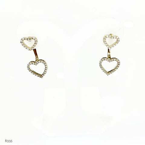 ARETE CORAZÓN DESMONTABLE DORADO