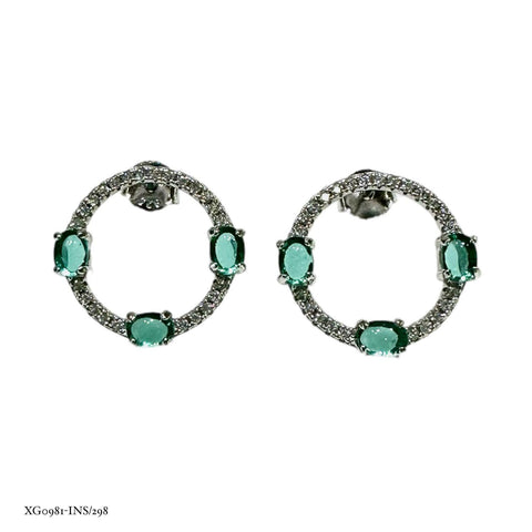 ARETE CIRCULO CON PUNTOS VERDES