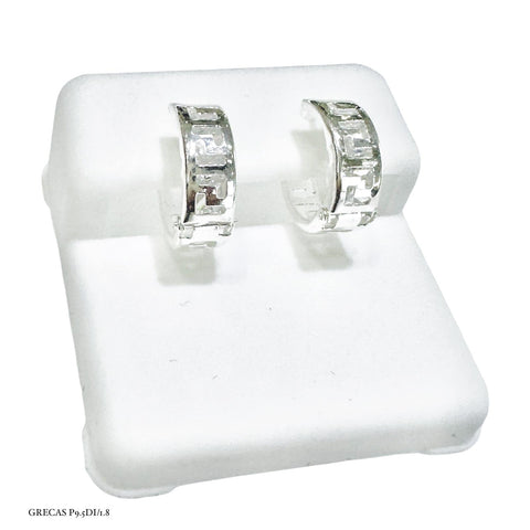 ARRACADA HUGGIE GRECAS - PLATA .925