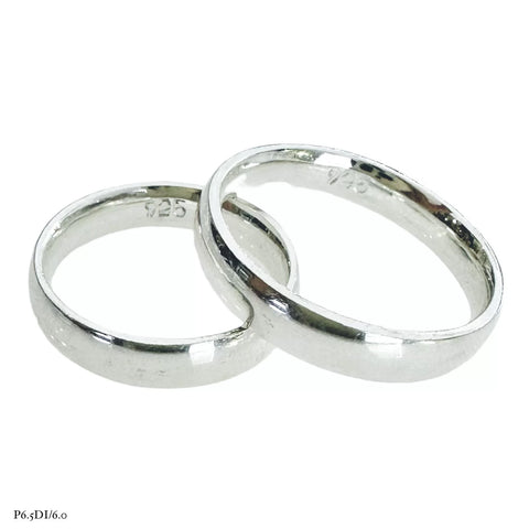 ARGOLLA LISA CONCAVA - PLATA .925