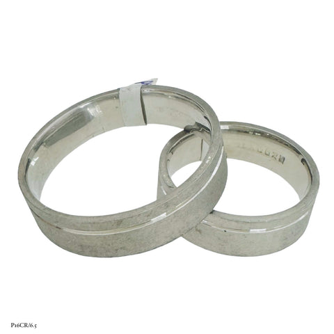 ARGOLLA ARENADA CON LINEA DIAMANTADA - PLATA .925 CON RODIO