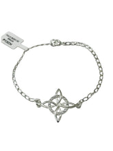 PULSERA NUDO DE BRUJA TRANSVERSAL MEDIANO - PLATA .925
