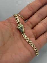 PULSO BARBADO EDGE - Broche Liso - 18 cm x 5 mm - ORO 10K