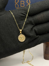 CADENA CON MEDALLA SAN BENITO - 1.3 CM - 50 CM LARGO - ORO 10K