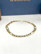 PULSO FÍGARO CART 3x1 - 21 CM x 5 MM - ORO 10K