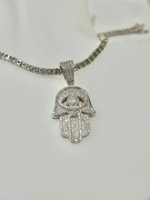 DIJE MANO DE FATIMA CON CIRCONIA ITA - PLATA .925