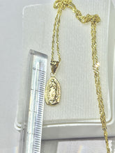 CADENA CON DIJE VIRGEN GUADALUPE BULTO - ORO 10K
