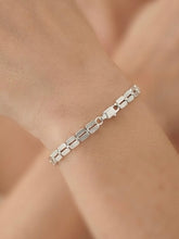 PULSERA TROQUELADO PLANA - PLATA .925