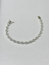 PULSERA SEMILLAS ZIRCONIA BLANCA - PLATA .925