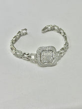 PULSERA CUADRO CON EXTENSIBLE PLATA .925