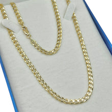 CADENA BARBADA - 4.5 MM  x 55 CM - ORO 10K