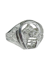 ANILLO HERRADURA CABALLO LISA - PLATA .925