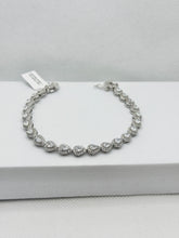 PULSERA GOTAS ZIRCONIA CHICA - PLATA .925
