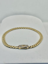 PULSO BARBADO EDGE - Broche piedra - 21 cm x 5 mm - ORO 10K