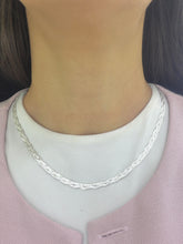 COLLAR GARGANTILLA - TRENZA 3 HILOS - PLATA .925