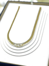 CADENA BARBADA EDGE - 60 cm x 7 mm - ORO 10K