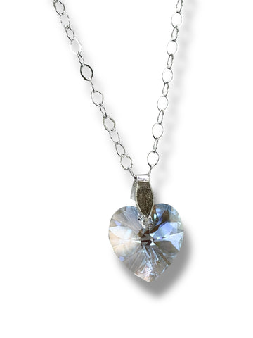 COLLAR GARGANTILLA CON DIJE CORAZON SWK - PLATA .925