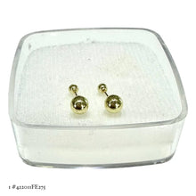 BROQUEL BOLA LISA - ORO 10K