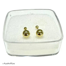 BROQUEL BOLA LISA - ORO 10K