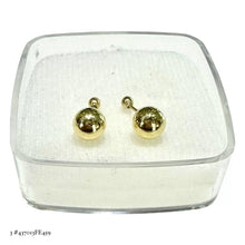 BROQUEL BOLA LISA - ORO 10K