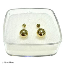 BROQUEL BOLA LISA - ORO 10K - TAMAÑO #6