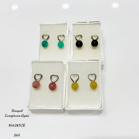 BROQUEL CORAZÓN CON PIEDRA