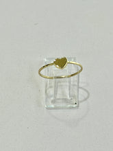 ANILLO CORAZÓN LISO MINI - ORO 10K
