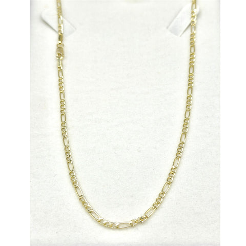 CADENA FÍGARO CART 3x1  - 2.5 MM - ITA - ORO 10K