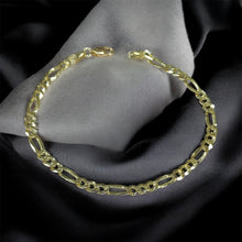 PULSO CART FIGARO 3x1 - 21.5 cm x 4 mm - ORO 10K