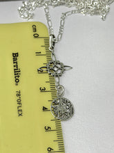 CADENA CON DIJE NUDO DE BRUJA + PENTAGRAMA - PLATA .925