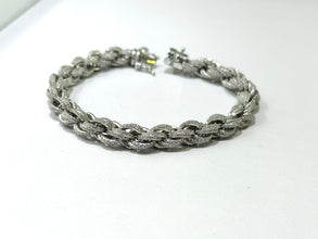 PULSO TORSAL CON ZIRCONIA - 20.5 CM X 8 MM - PLATA .925