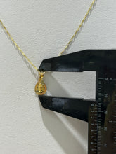 CADENA CON MEDALLA VIRGEN DE GUADALUPE - GOTA MINI FLORENTINO - ORO 10K