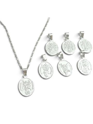 CADENA CON MEDALLA 7 ARCÁNGELES - PLATA .925