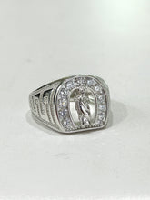 ANILLO HERRADURA CON SAN JUDAS TADEO - PLATA .925