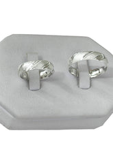 ARGOLLA 5 MM ARENADO - LÍNEAS DIAGONALES LISAS - PLATA .925