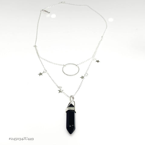 GARGANTILLA DOBLE CON TIPO CUARZO