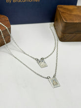 ESCAPULARIO - VIRGEN DEL CARMEN / SAGRADO CORAZON - PLATA .925