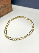 PULSO FÍGARO CART 3x1 - 21 CM x 5 MM - ORO 10K