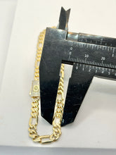 PULSO FIGARO CART 3x1 - Broche piedra - 21 cm x 5 mm - ORO 10K