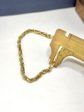 PULSO FÍGARO TORZAL - 21 CM x 3.5 MM - ORO 10K