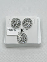 SET / JUEGO CÍRCULO TRAPECIOS - PLATA .925