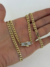 CADENA BARBADA - 60 cm x 5 mm - ORO 10K