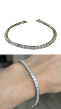PULSERA ZIRCONIA RECTANGULAR BISELADA - PLATA .925