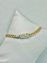 PULSO BARBADO EDGE - Broche piedra - 18 cm x 5 mm - ORO 10K