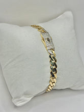 PULSO BARBADO EDGE - Broche piedra - 21 cm x 6.5 mm - ORO 10K