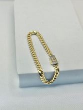 PULSO BARBADO EDGE - Broche piedra - 18 cm x 5 mm - ORO 10K